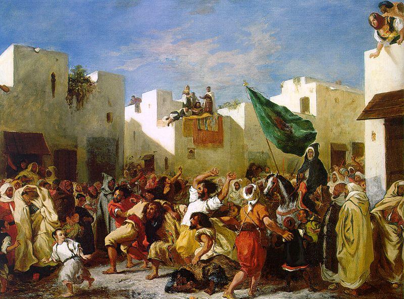 Eugene Delacroix The Fanatics of Tangier Germany oil painting art